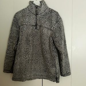 Grey Sherpa 1/4 zip